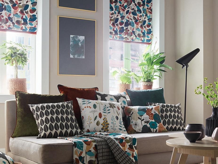 Amala Teal Fabric - Image 4