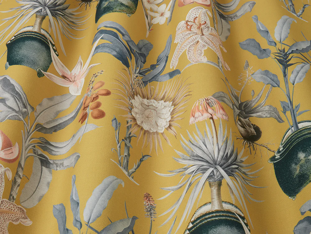 Atrium Ochre Fabric - Image 2