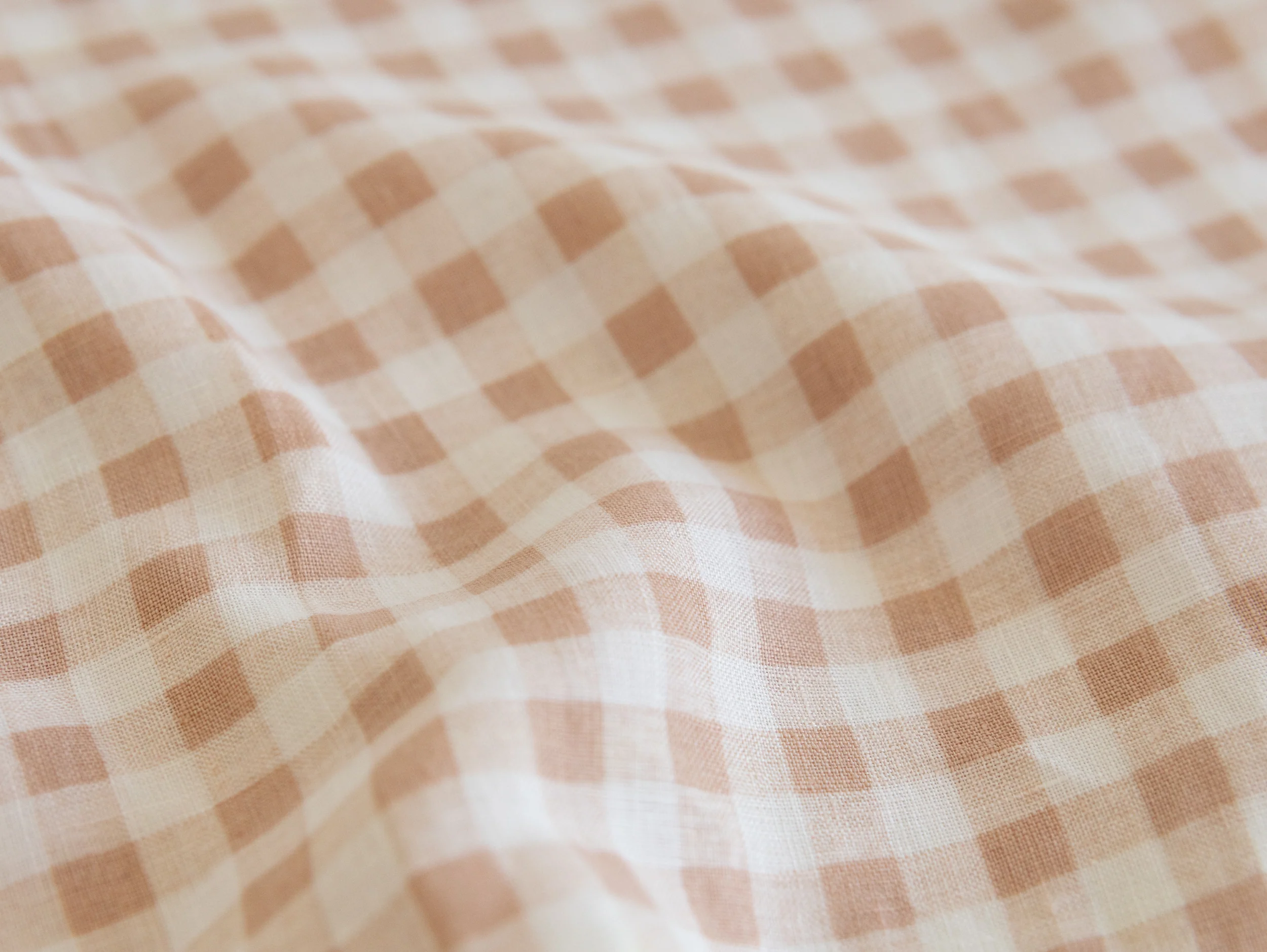 Ava Linen Filled Cushion - Apricot Square - Image 3