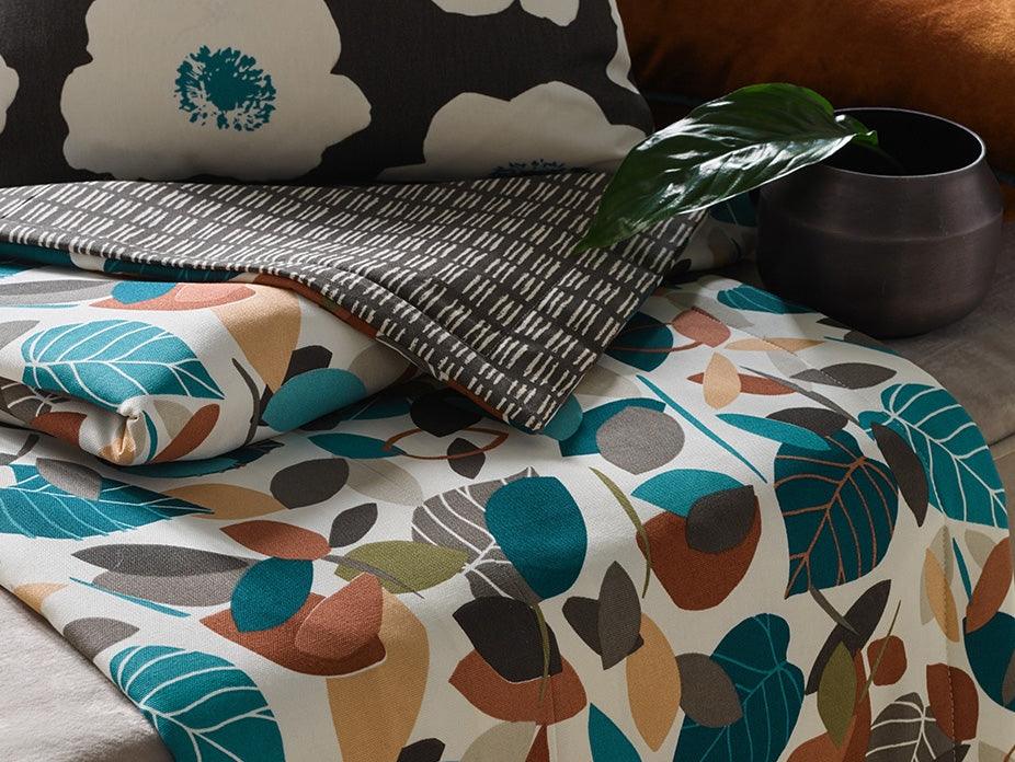 Botaniska Teal Fabric - Image 3