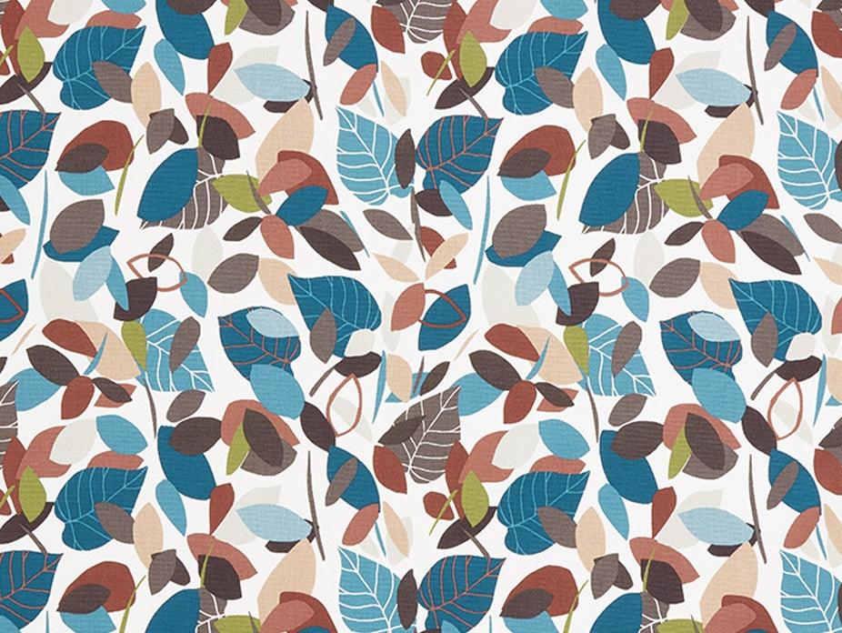 Botaniska Teal Fabric - Image 5
