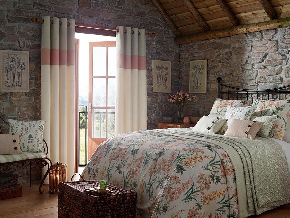 Cottage Garden Orchid Fabric - Image 3