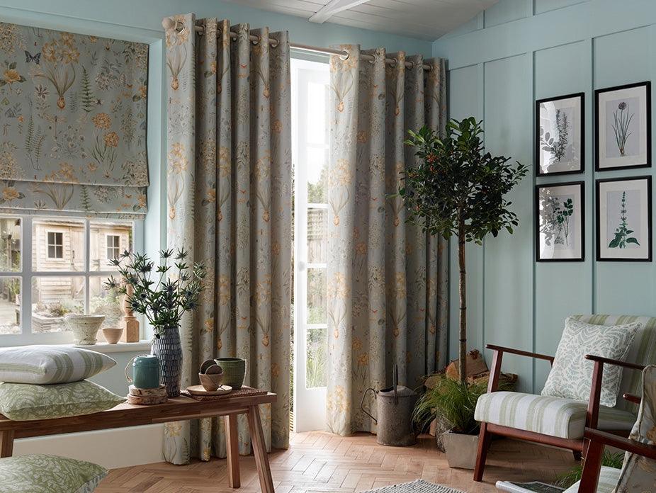 Cottage Garden Seaspray Fabric - Image 2