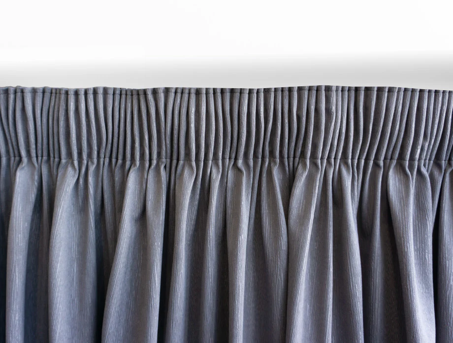 Elmwood Dimout Pencil Pleat Curtains - Graphite - Image 2