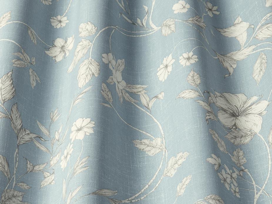 Etched Vine Wedgewood Fabric - Image 3