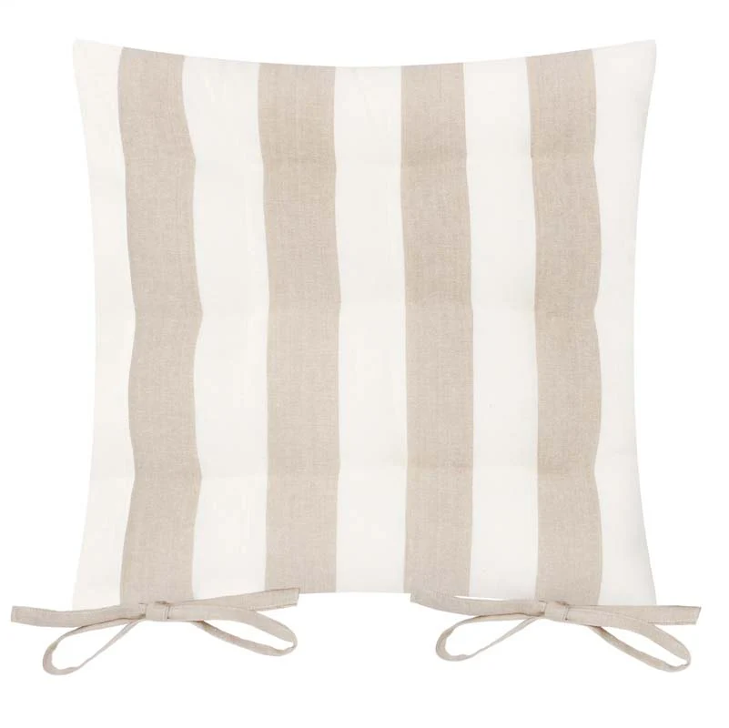 Hahei Stripe Chair Pad - Beige - Image 4