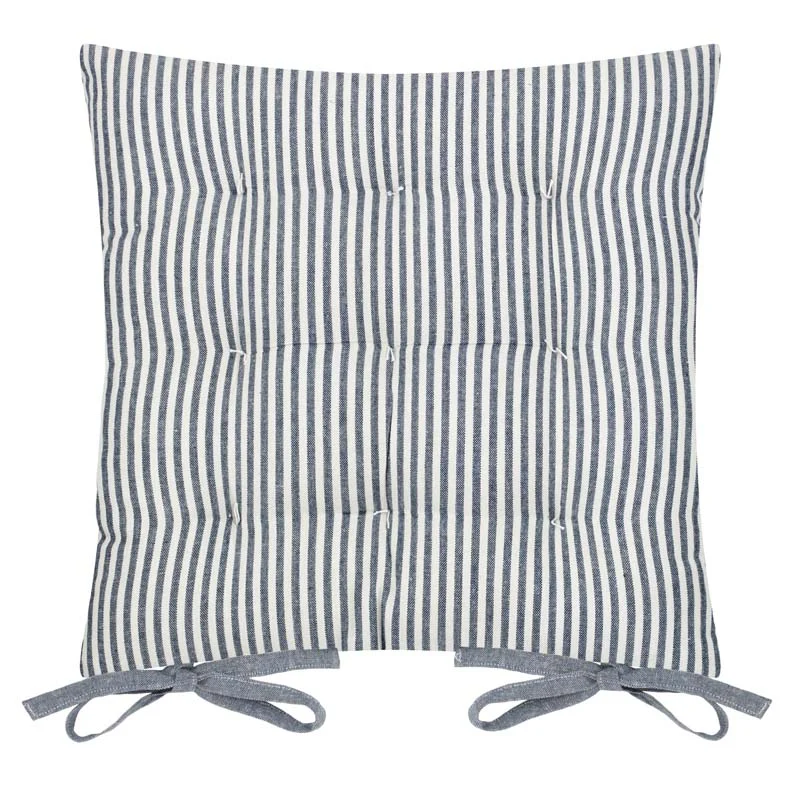 Hahei Stripe Chair Pad - Navy - Image 3