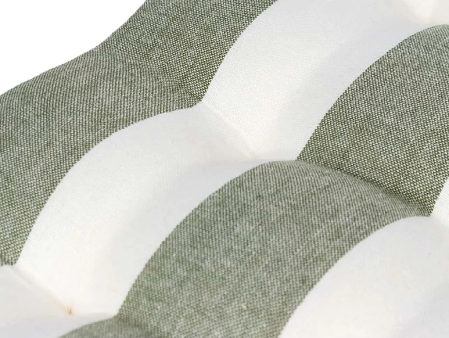 Hahei Stripe Chair Pad - Olive - Image 3