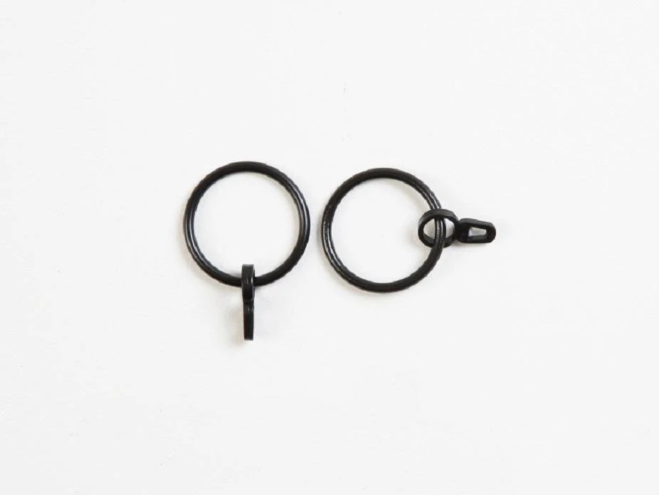 Harvey's Black Metal Curtain Rings - Image 2