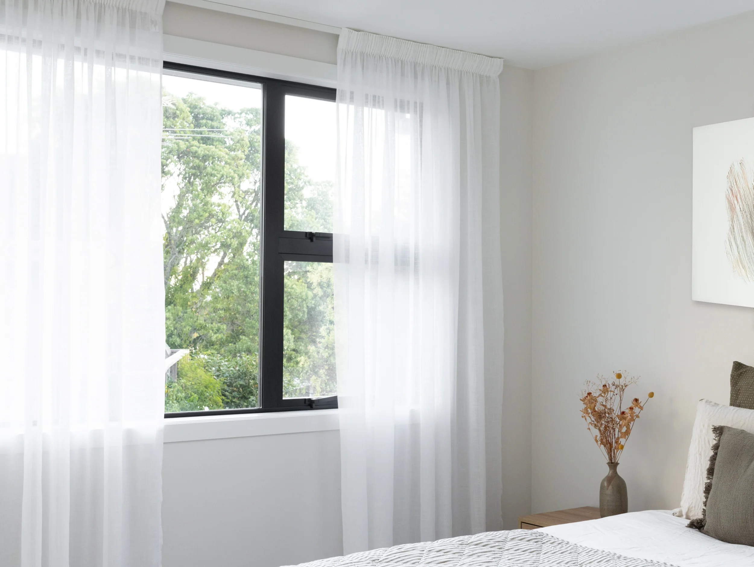 Izmir Sheer Curtains - Snow