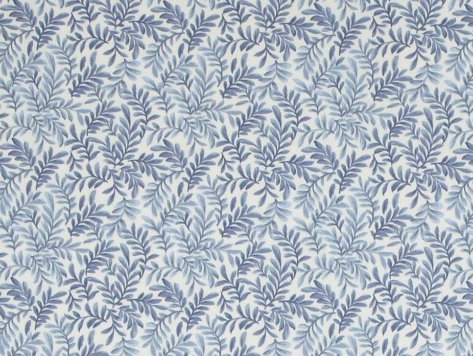 Leaf Vine Indigo Fabric - Image 4