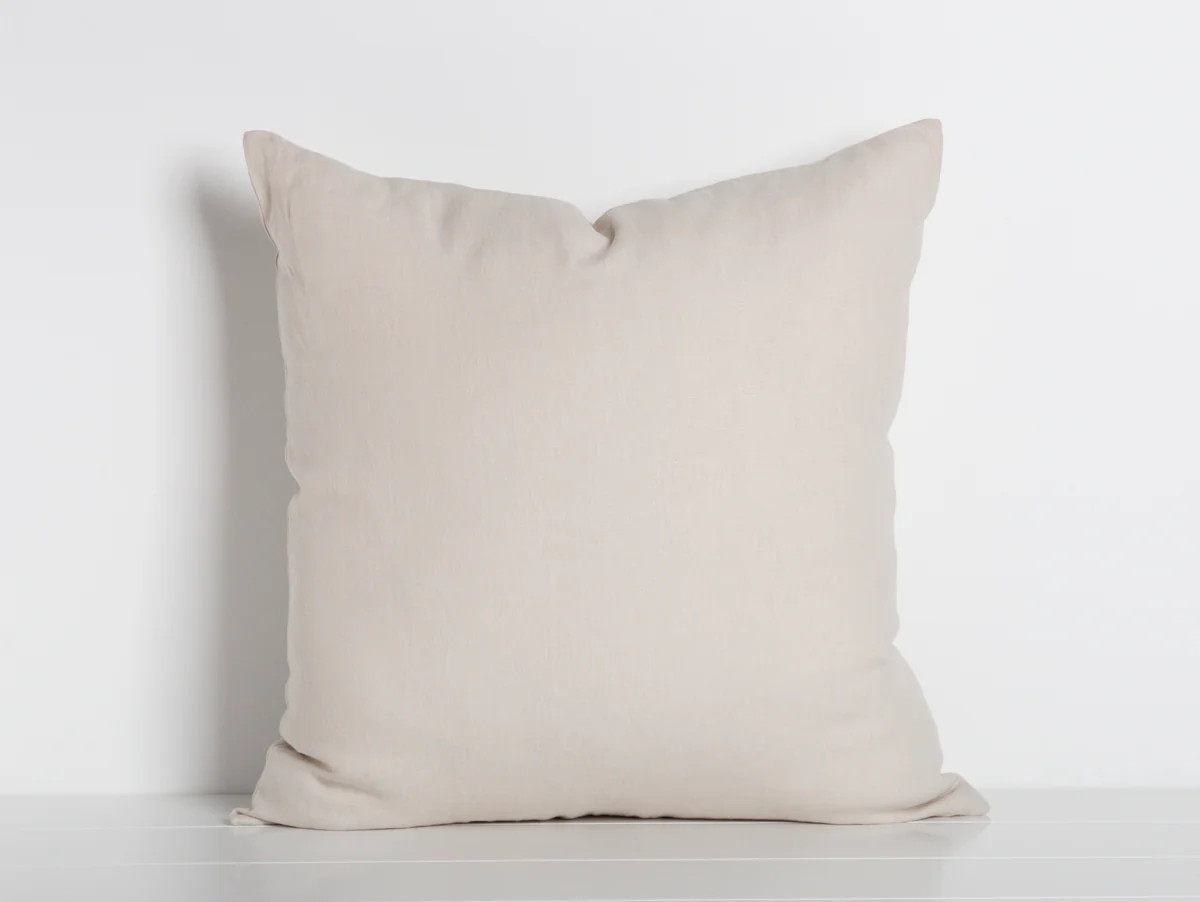 Maia Linen Filled Cushion - Natural