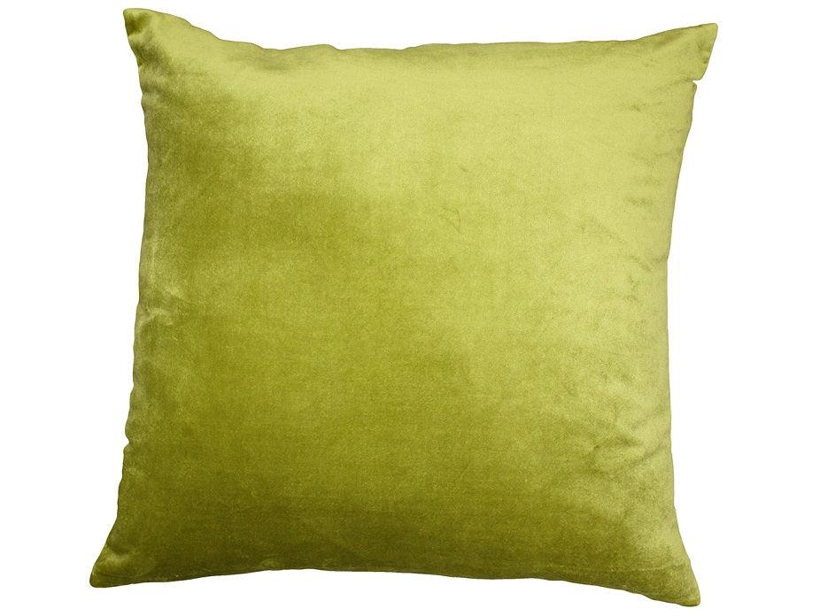 Majestic Velvet-Linen Green Filled Cushion