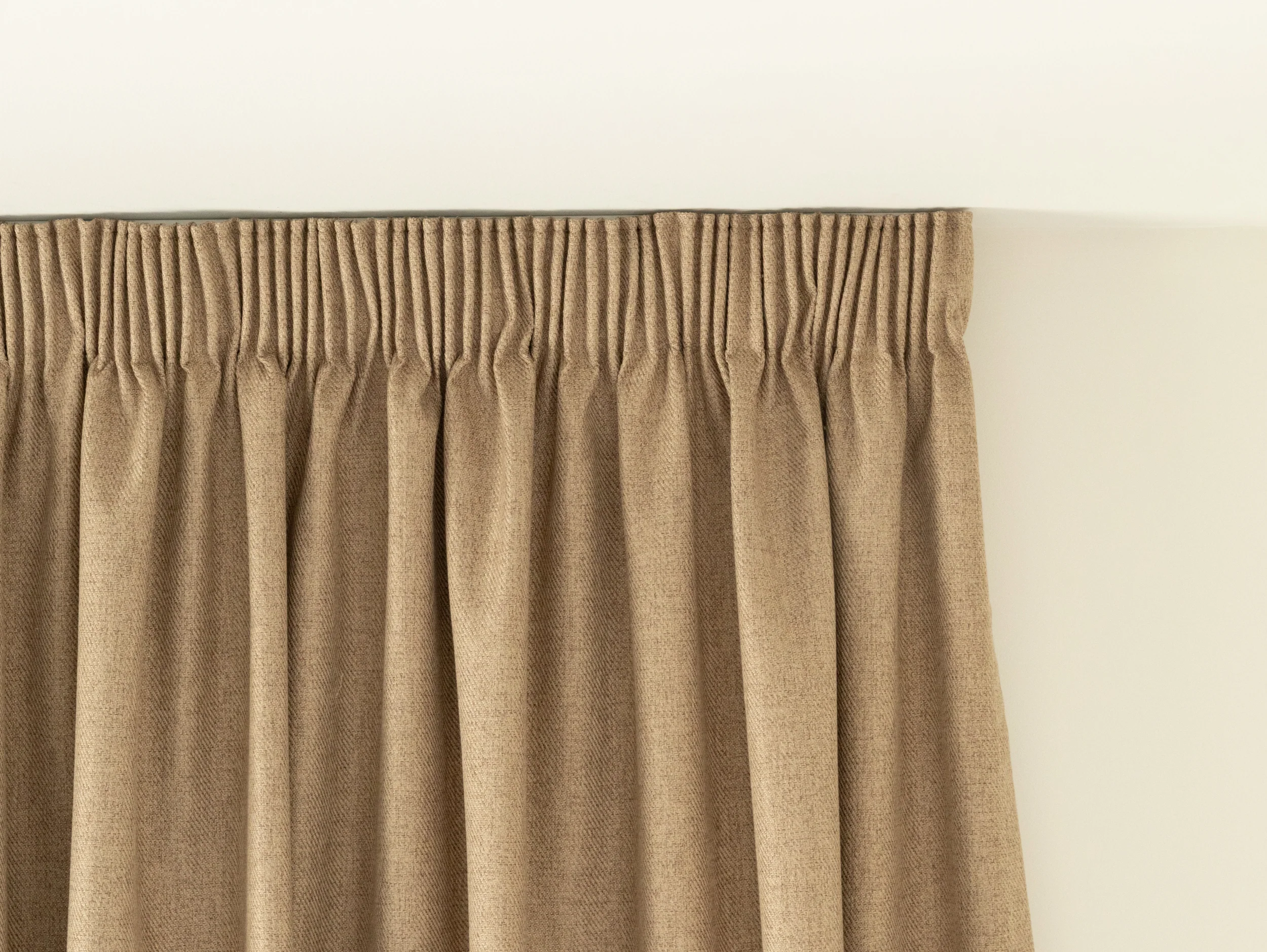 Opito Blockout Pencil Pleat Curtains - Maple - Image 2