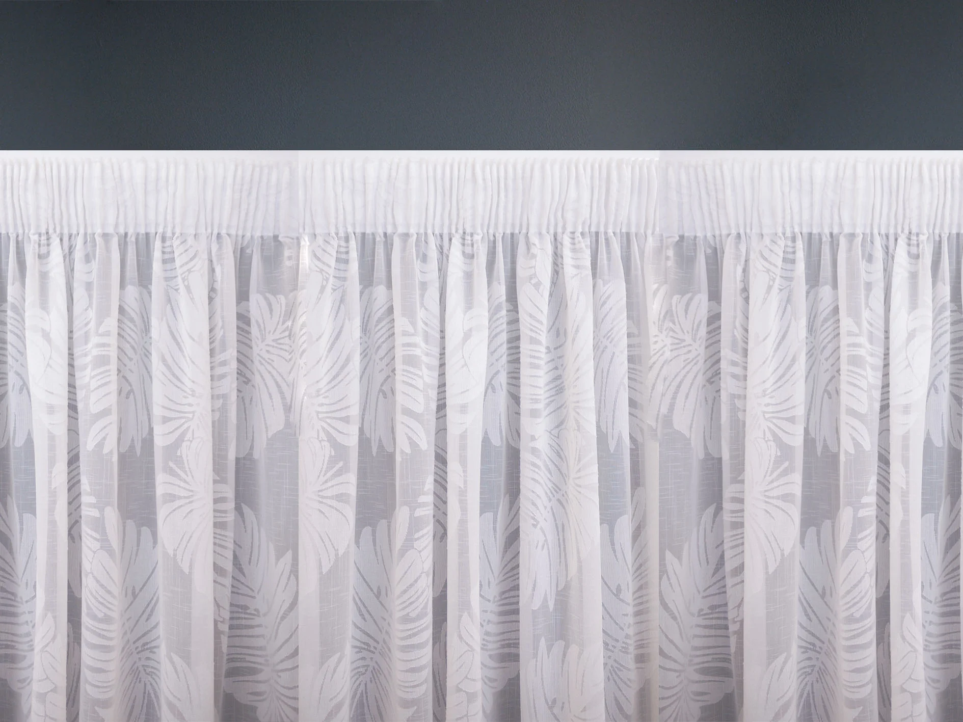 Palm Beach Sheer Voile Fabric 290cm - Image 2
