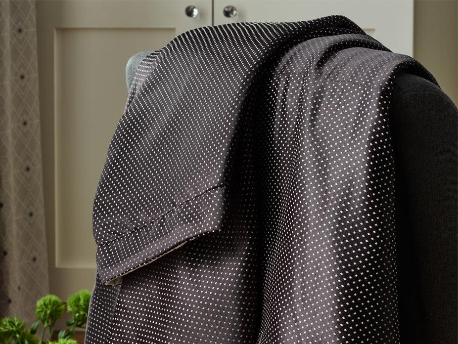 Pearl Dot Noir Fabric - Image 2
