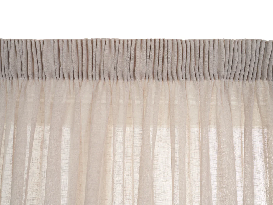 Rhapsody Beige Sheer Curtains - Image 4