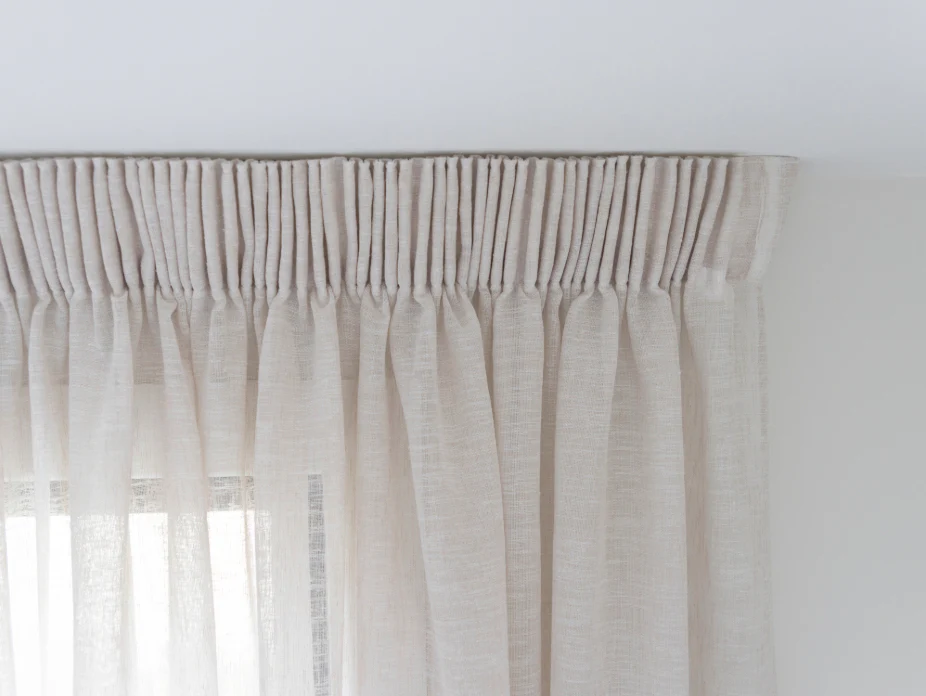 Rhapsody Sheer Readymade Curtains - Parchment