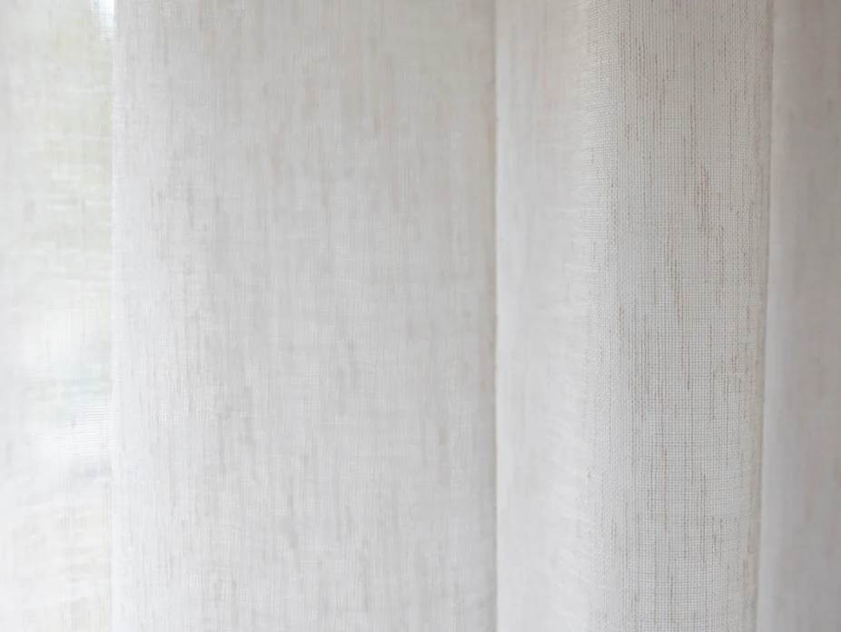Rhapsody Sheer Readymade Curtains - Parchment - Image 2