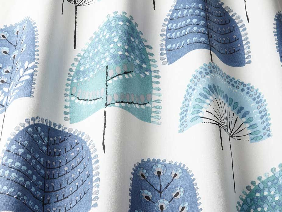 Scandi Wood Indigo Fabric - Image 2
