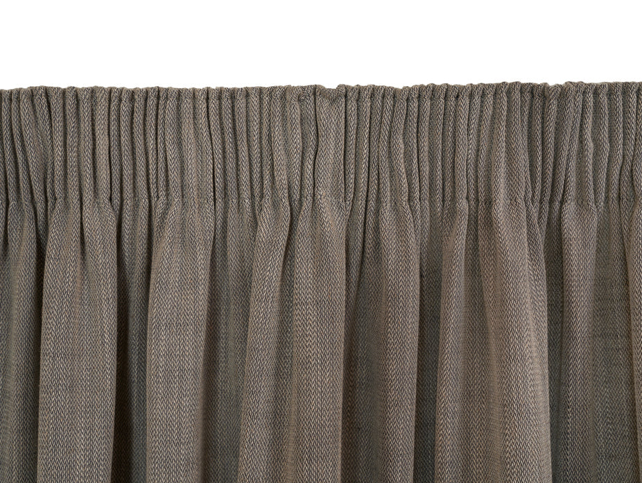 Stonehaven Licorice Lined Pencil Pleat Curtains - Image 2