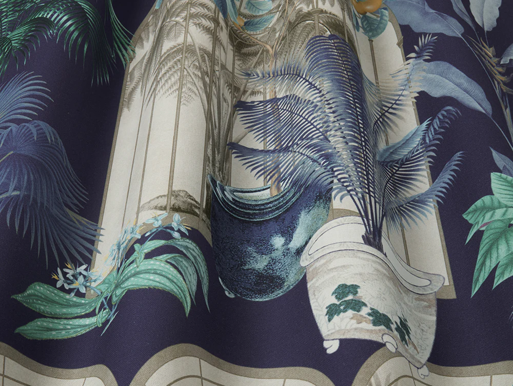 Victorian Glasshouse Moonlight Fabric - Image 2