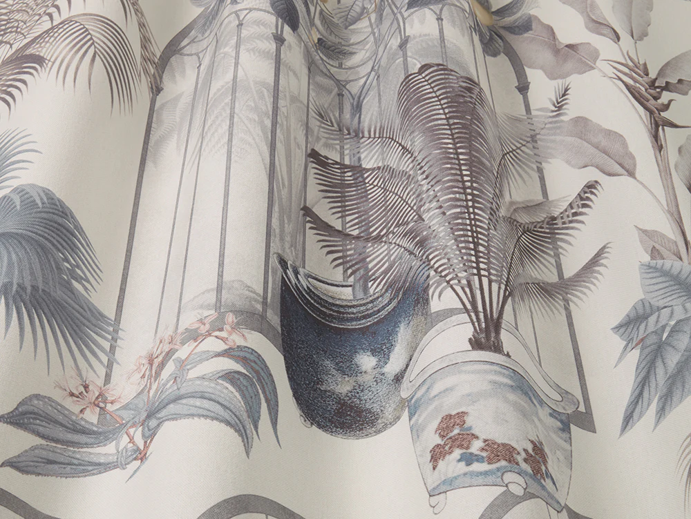 Victorian Glasshouse Putty Fabric - Image 2