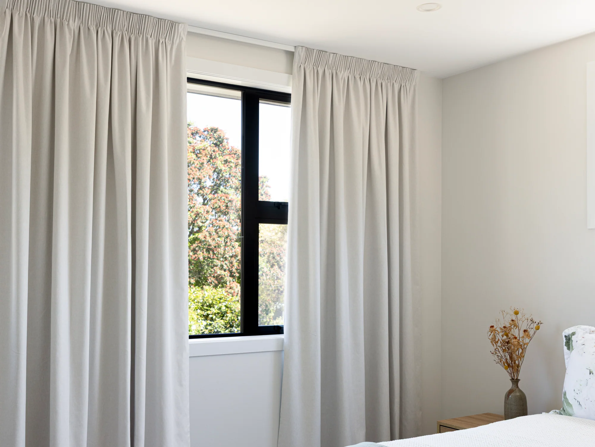Wanaka Blockout Pencil Pleat Curtains - Sand